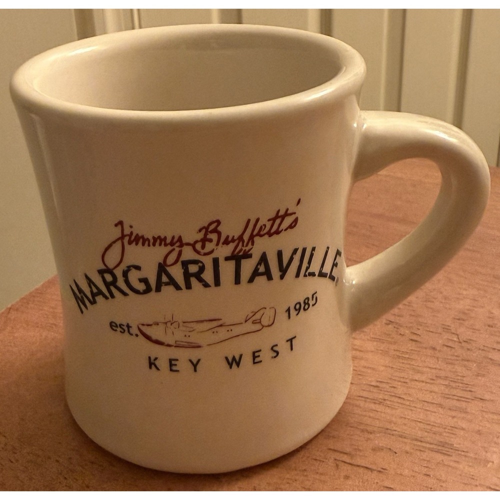 Jimmy Buffett Margaritaville Key West Diner Coffee Mug Restaurant Ware Plane Cup